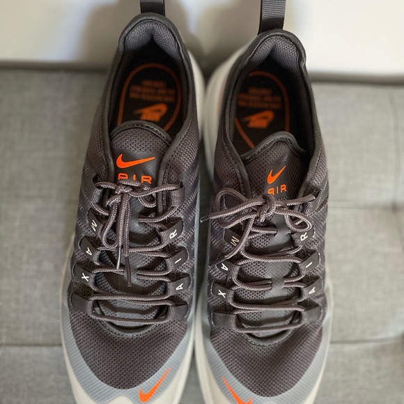 Nike Men’s Gray Orange Air Max Axis Sneaker Size 12 - Picture 7 of 10
